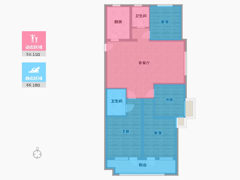 山东省-枣庄市-青啤榴芳郡-112.60-户型库-动静分区