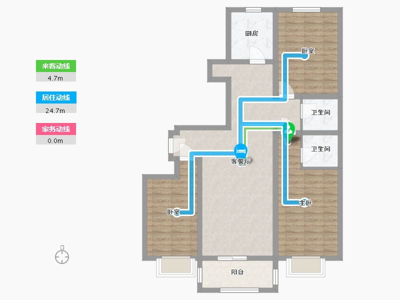 河北省-邢台市-欣欣家园-105.00-户型库-动静线