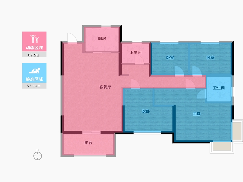 河南省-许昌市-中建观湖悦府-108.00-户型库-动静分区