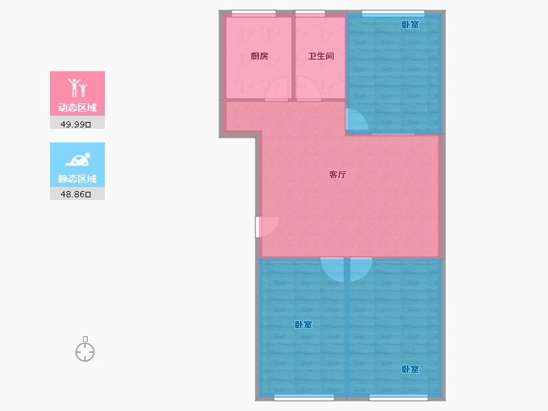 山东省-济宁市-纲领佳苑-84.00-户型库-动静分区