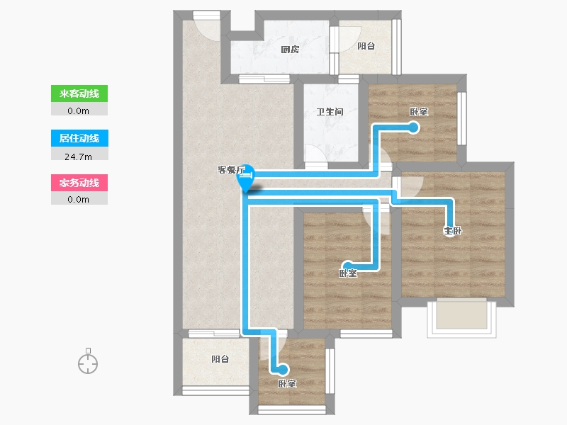 广东省-中山市-美林假日-南区-77.84-户型库-动静线