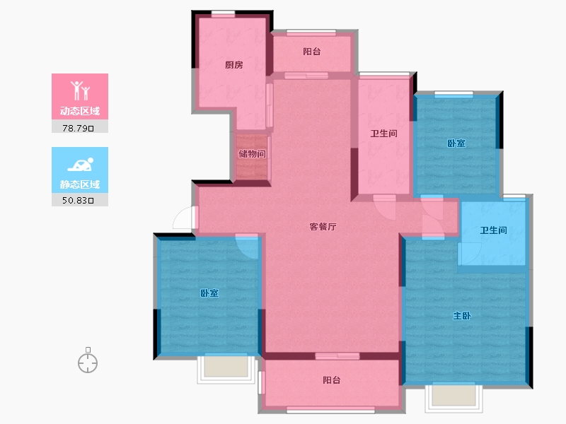 河南省-驻马店市-建业春天里-115.00-户型库-动静分区