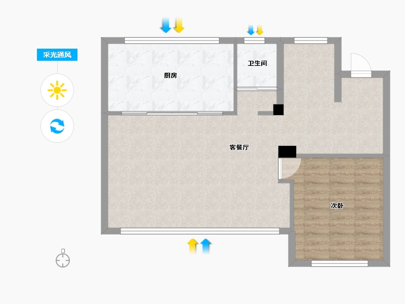 浙江省-宁波市-湖山一品-220.00-户型库-采光通风