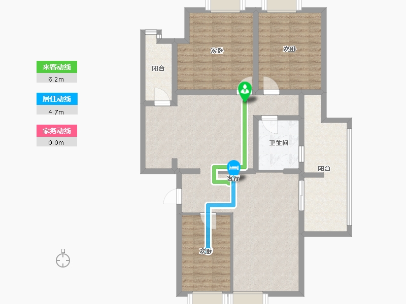 河北省-石家庄市-欧景园-66.20-户型库-动静线