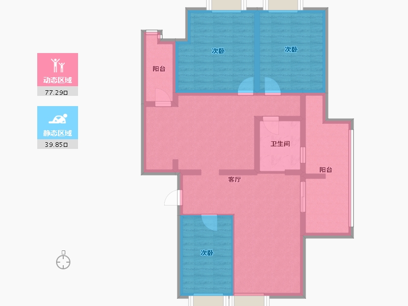 河北省-石家庄市-欧景园-66.20-户型库-动静分区