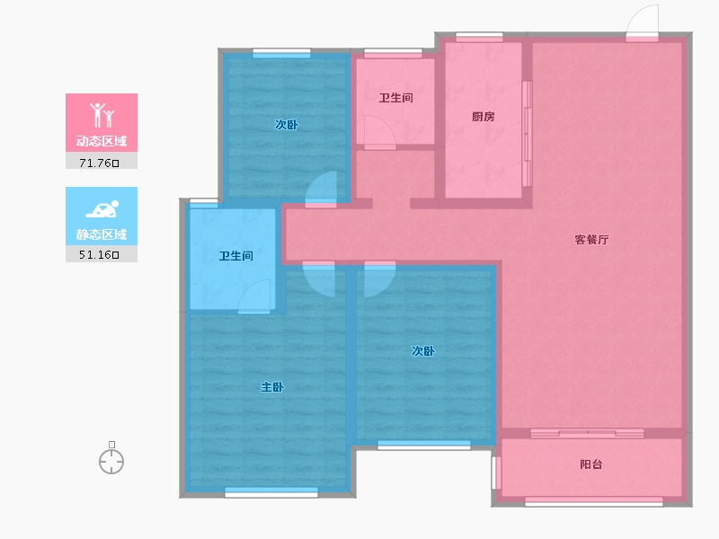 河南省-鹤壁市-星河湾-110.00-户型库-动静分区