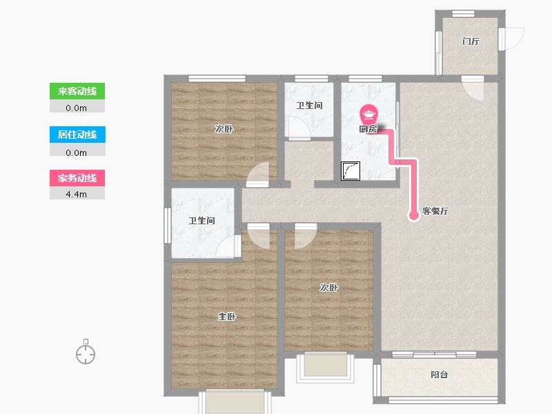 河南省-鹤壁市-星河湾-110.00-户型库-动静线