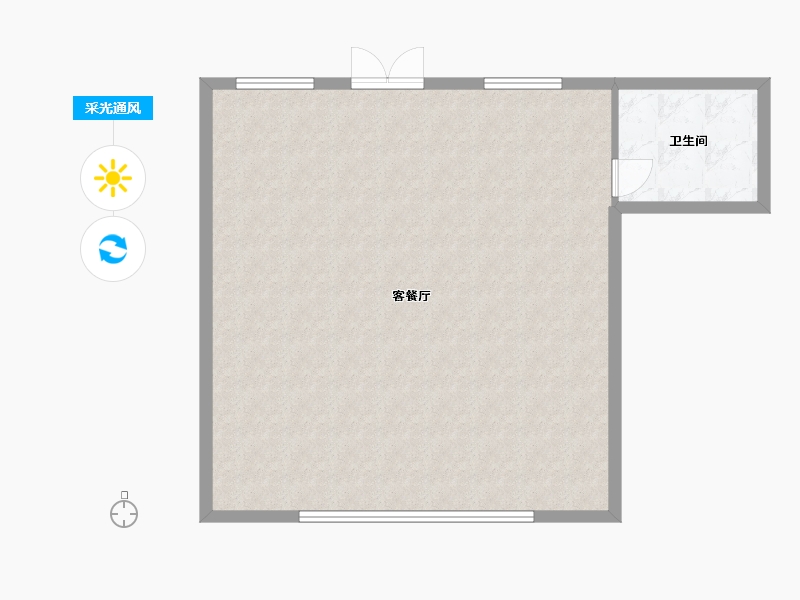 江苏省-南京市-银龙东苑-78.00-户型库-采光通风