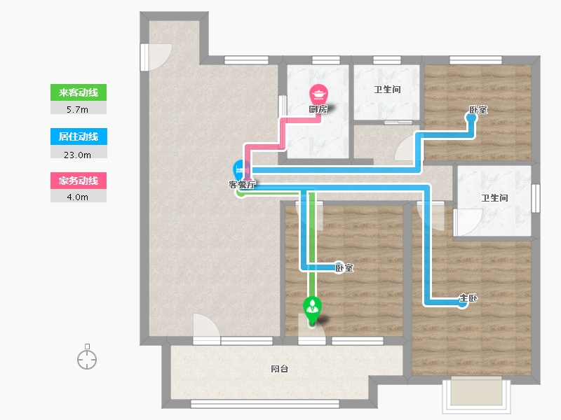 山东省-济宁市-祥生未来城-96.00-户型库-动静线