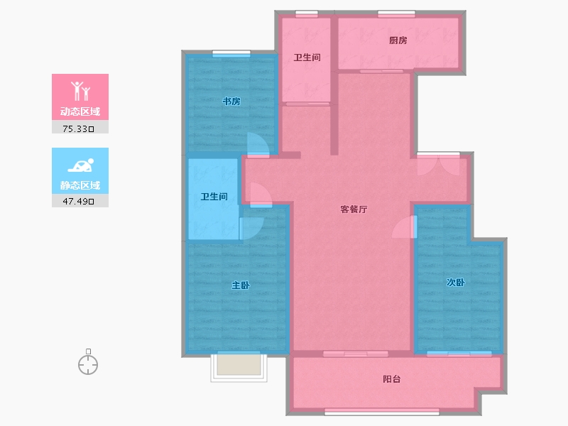 山东省-德州市-水木清华-110.00-户型库-动静分区