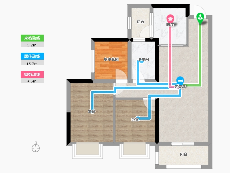 广东省-江门市-明泰城-80.00-户型库-动静线