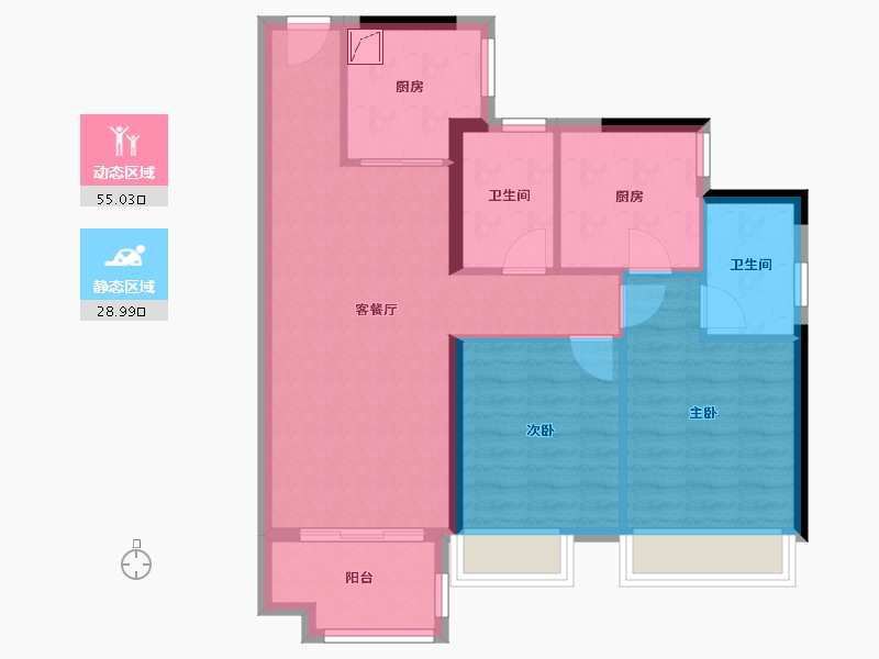 广东省-广州市-香樾四季-74.00-户型库-动静分区