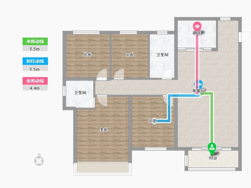 河北省-邢台市-皓顺茂-120.00-户型库-动静线