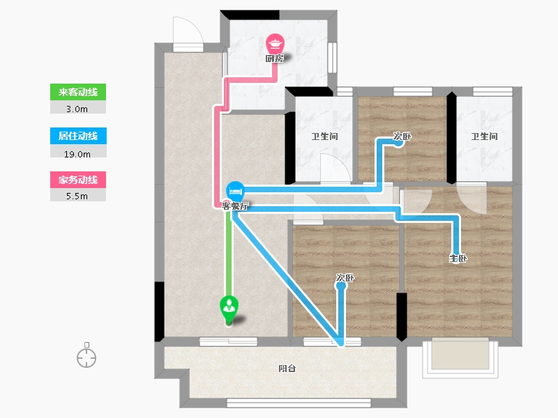 福建省-福州市-玺湾-78.00-户型库-动静线