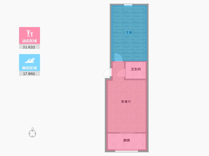 河北省-石家庄市-银龙小区-50.00-户型库-动静分区