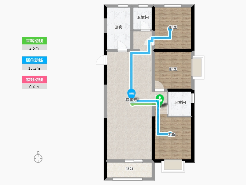 甘肃省-兰州市-中车共享城-100.32-户型库-动静线