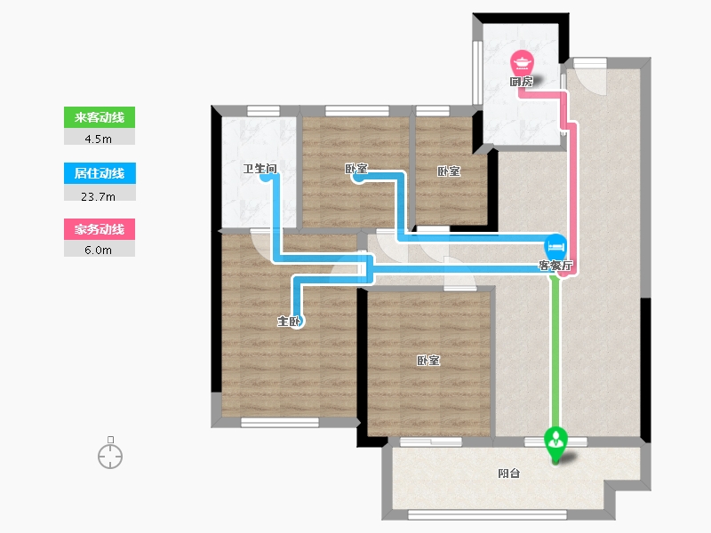 福建省-漳州市-建发和著-89.24-户型库-动静线