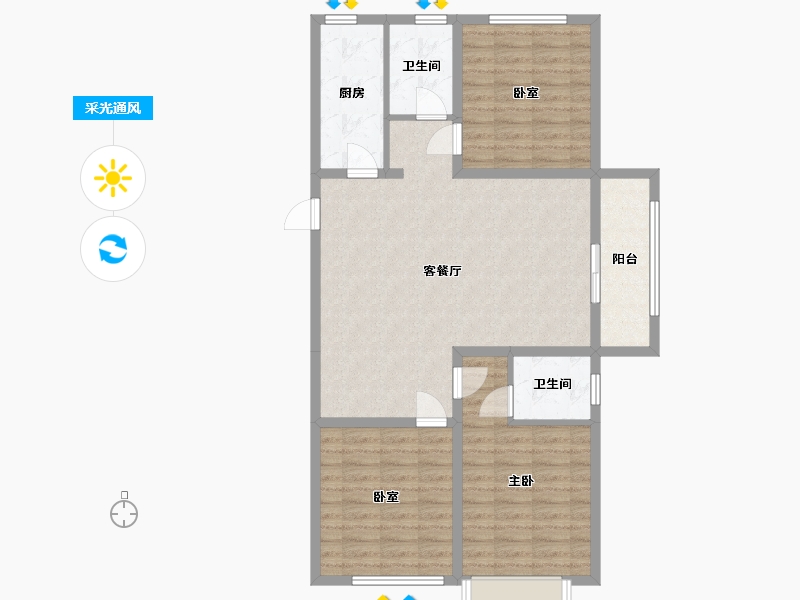 河南省-濮阳市-滨湖湾-139.00-户型库-采光通风