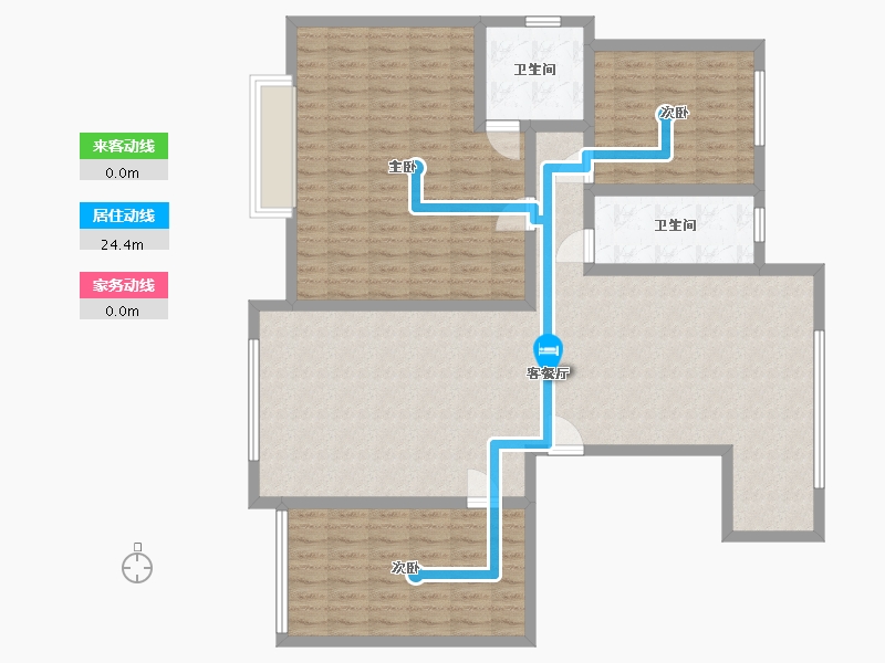 甘肃省-酒泉市-光明玺园-132.76-户型库-动静线