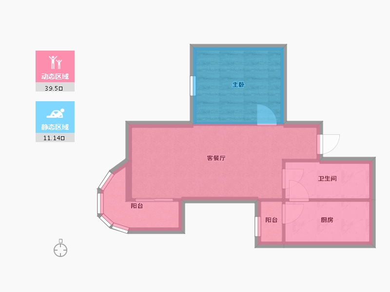 北京-北京市-宝汇苑-50.00-户型库-动静分区