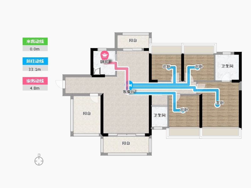 广西壮族自治区-来宾市-来宾碧桂园-120.00-户型库-动静线