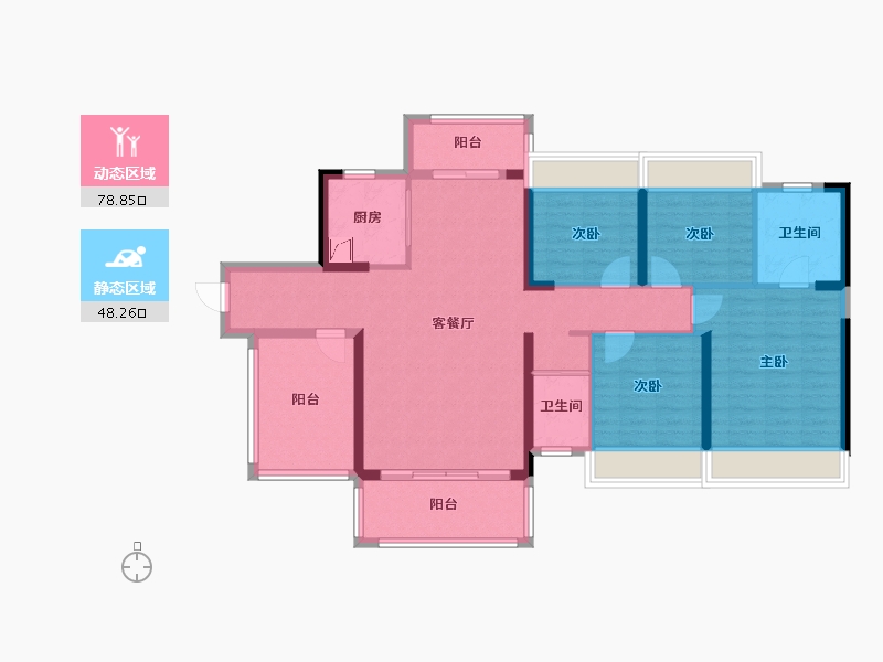 广西壮族自治区-来宾市-来宾碧桂园-120.00-户型库-动静分区