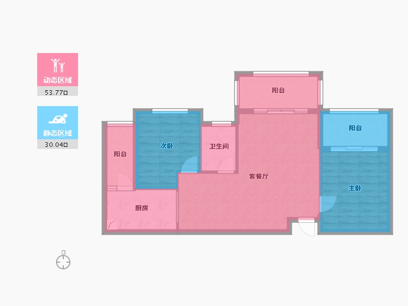 江西省-景德镇市-天湖壹号-75.00-户型库-动静分区