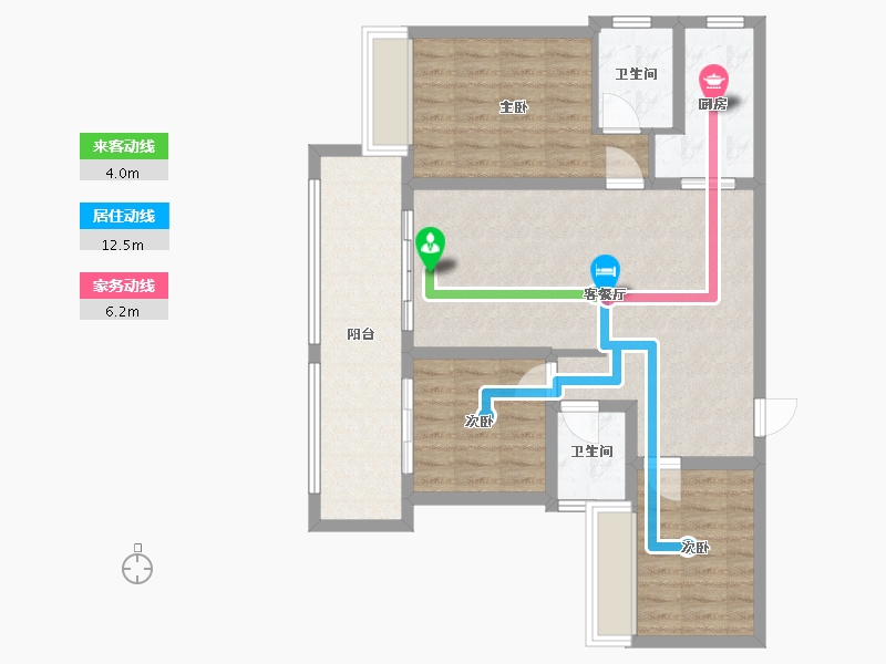 广东省-肇庆市-翠湖半岛-88.90-户型库-动静线