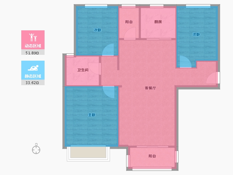 山东省-青岛市-胶州宝龙广场-81.00-户型库-动静分区