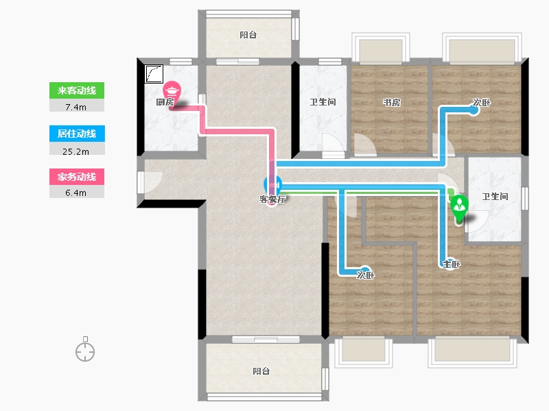 湖北省-武汉市-帝大御景城-110.00-户型库-动静线