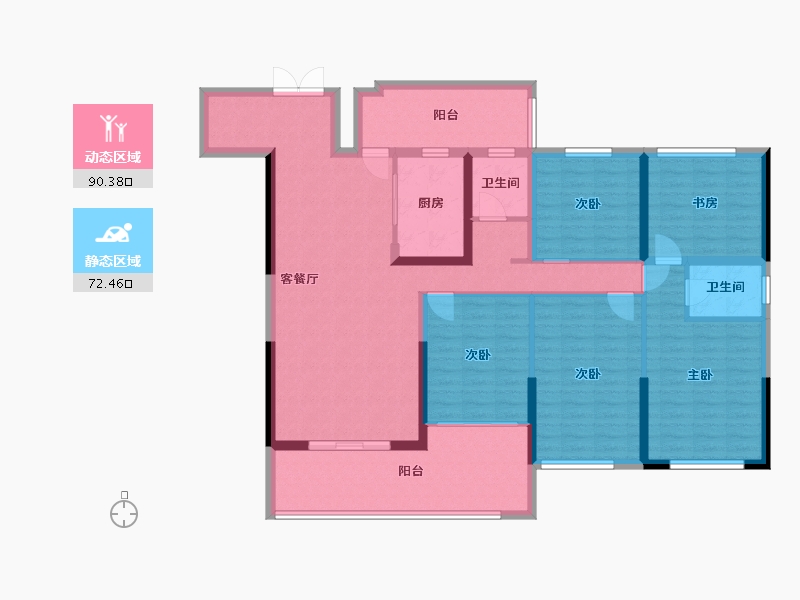 贵州省-六盘水市-九方城市公园-163.00-户型库-动静分区