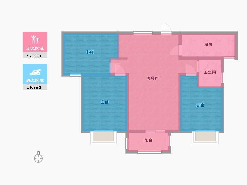 河北省-石家庄市-福安壹号院-82.00-户型库-动静分区