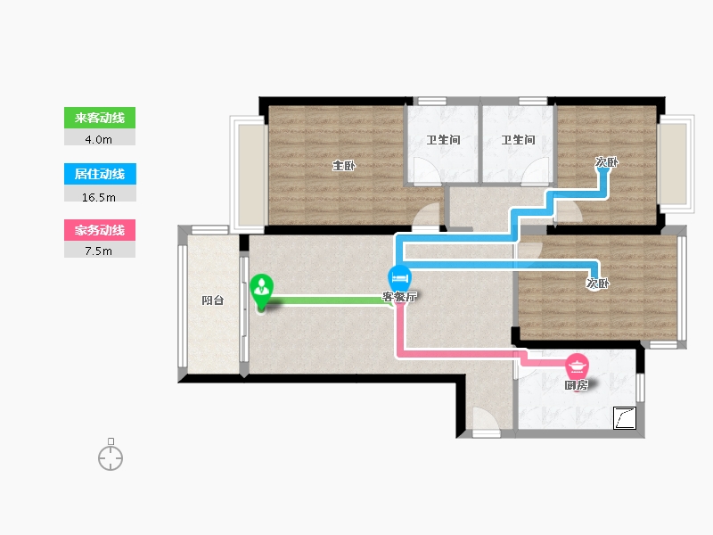 湖北省-武汉市-梅苑二期-122.00-户型库-动静线