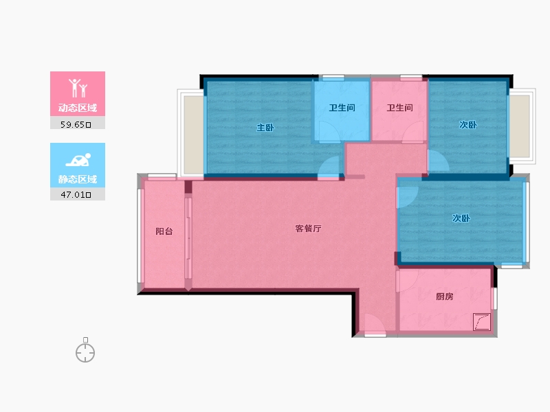 湖北省-武汉市-梅苑二期-122.00-户型库-动静分区