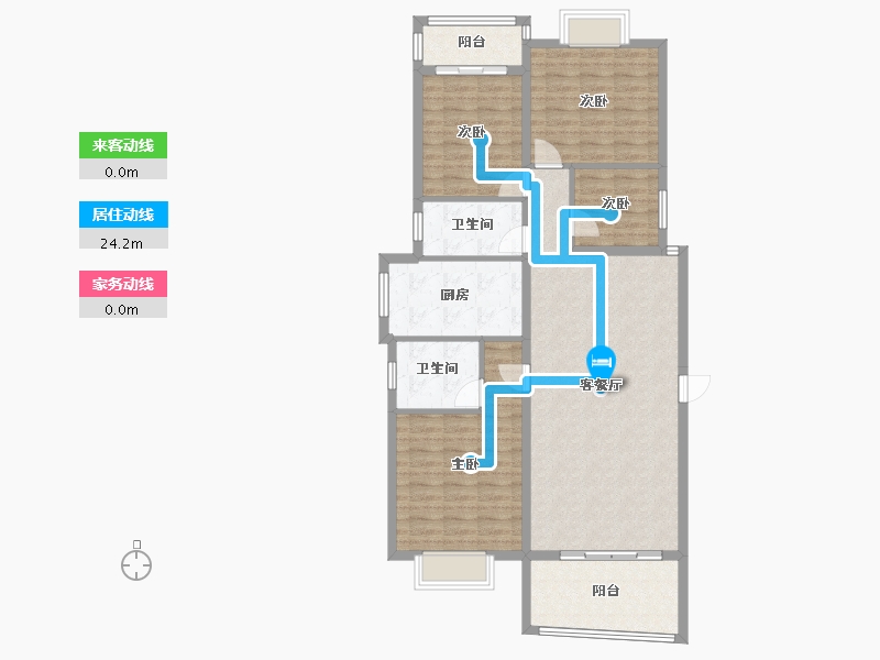 广西壮族自治区-南宁市-中天世纪-120.00-户型库-动静线