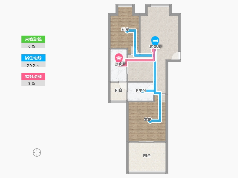 四川省-成都市-万科魅力之城-四期-76.40-户型库-动静线