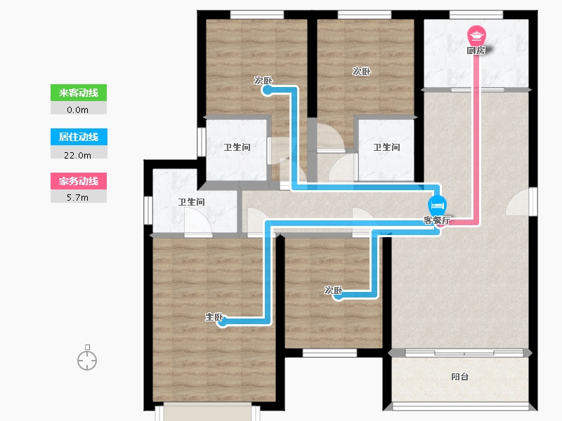 河北省-衡水市-蓝光雍锦半岛-107.00-户型库-动静线