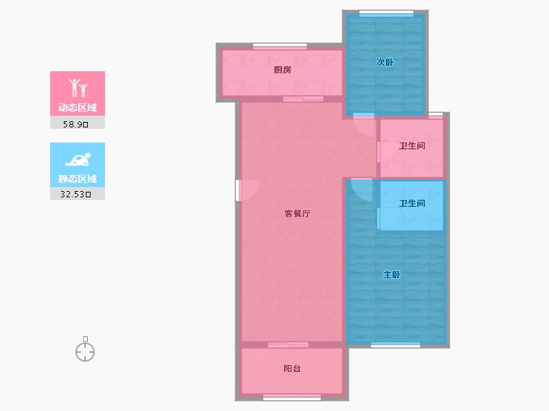 山东省-烟台市-嘉麟世纪华府-82.00-户型库-动静分区