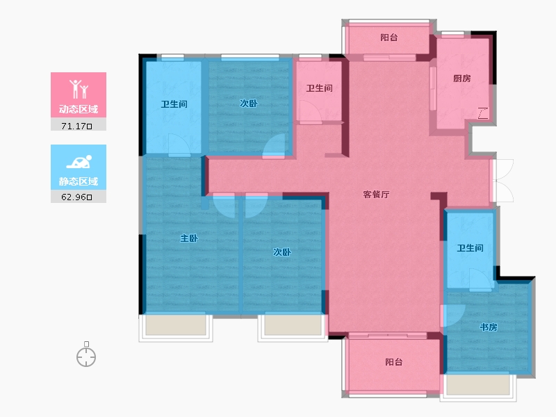 河南省-郑州市-正弘中央公园-119.00-户型库-动静分区