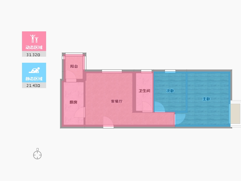 北京-北京市-1-55.00-户型库-动静分区