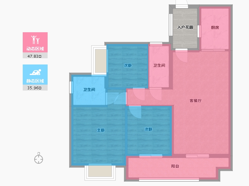 贵州省-毕节市-百里城-87.74-户型库-动静分区