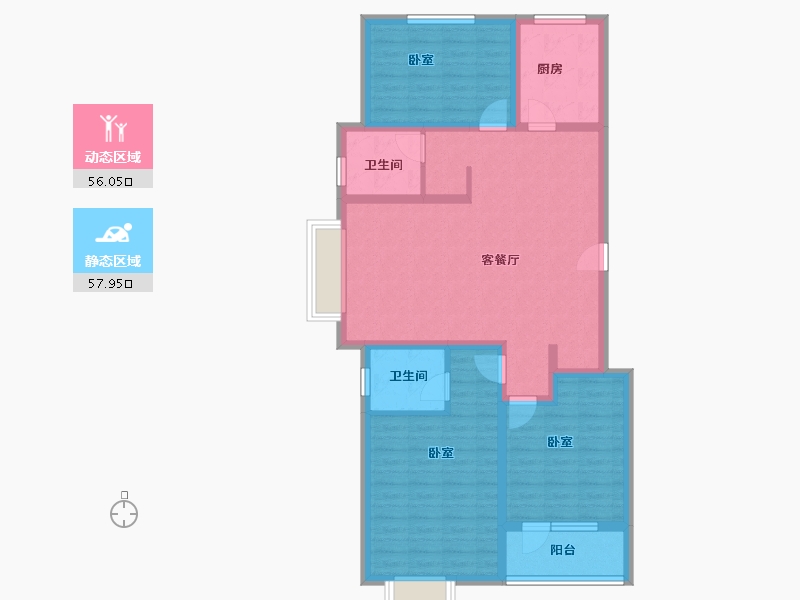 山东省-济宁市-锦绣华府-90.00-户型库-动静分区