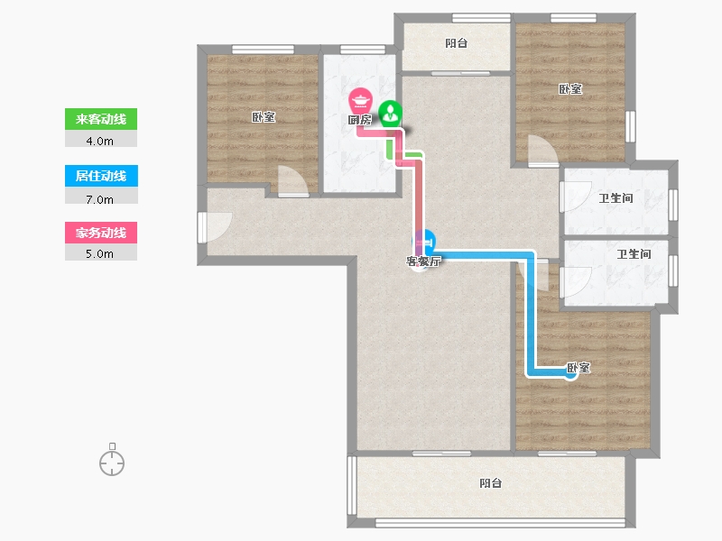 河南省-郑州市-永威枫香院-106.20-户型库-动静线