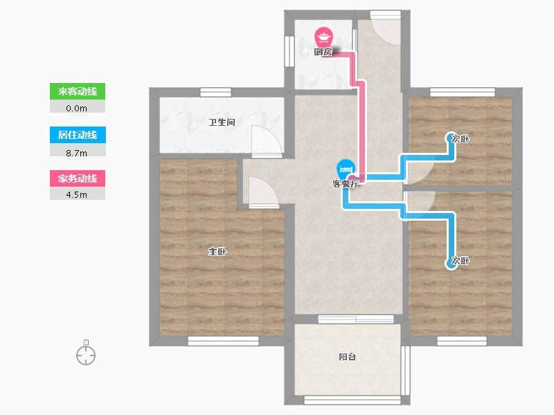 福建省-福州市-翡丽云邸-57.00-户型库-动静线