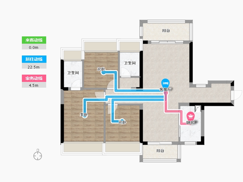 广西壮族自治区-玉林市-玉林城央时代-117.00-户型库-动静线