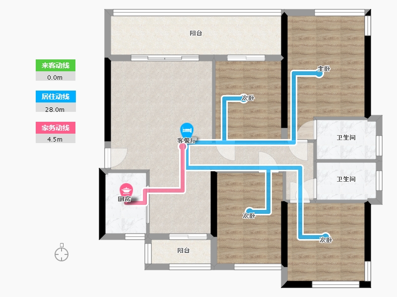 福建省-漳州市-远晟御湖半岛-87.02-户型库-动静线