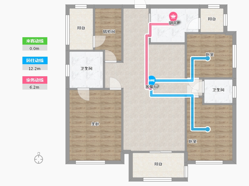 四川省-成都市-保利大都汇君汇-120.00-户型库-动静线