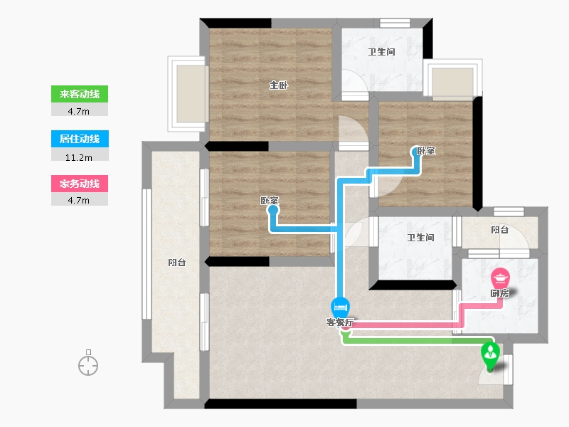 四川省-德阳市-中迪国际-77.77-户型库-动静线