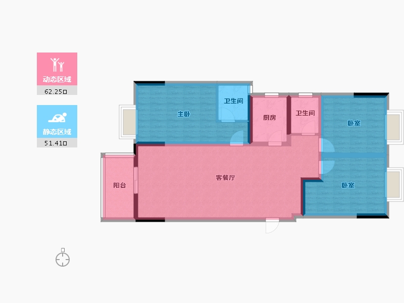 河南省-平顶山市-建安名苑二期-110.00-户型库-动静分区