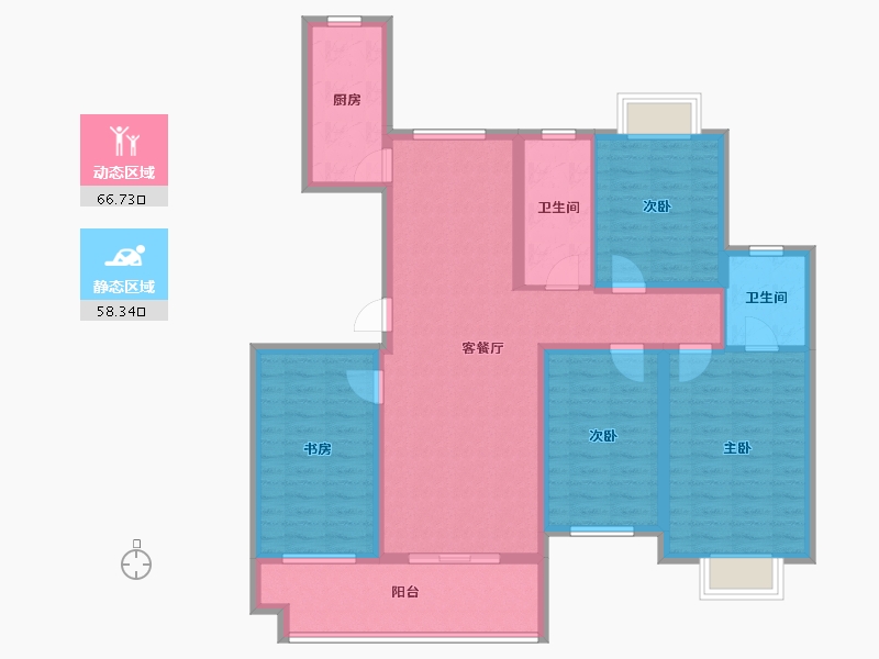 江西省-鹰潭市-华章·学府香颂-111.21-户型库-动静分区